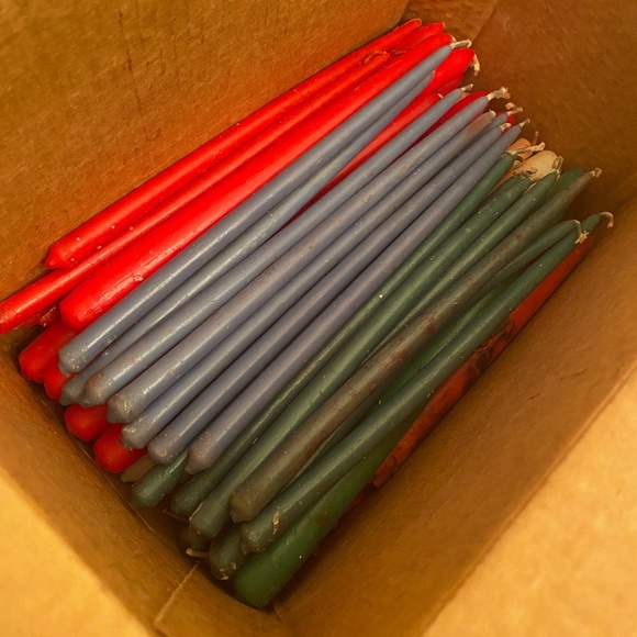 VTG I 5 Red Tiny Tapers I Taper Candles - Picture 8 of 8